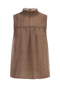 Блуза DreiMaster Vintage, коричневый/светло-коричневый