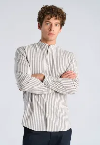 Оксфордская рубашка manderin superflex л/с Lindbergh, Dk Stone