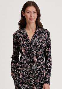 Пижамный топ Calida FAVOURITES LANGARM-MIT KNÖPFEN, Black