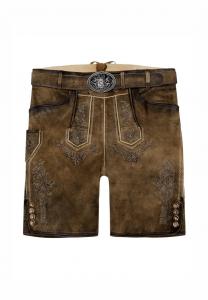 Кожаные брюки RONN Maddox, коричневый