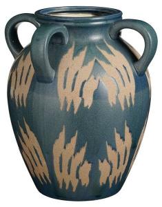 Декоративная ваза Mica Decorations Caldo, 28x36x28 см, темно-синий