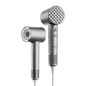 Фен с высокой скоростью воздушного потока, премиальный дизайн, стильный внешний вид, легкая сушка k1 VTT, серый