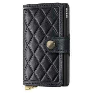 Кошелек Secrid Miniwallet Emboss Diamond leather, черный