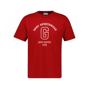 Футболка с коротким рукавом Gant Graphic 2003310, красный