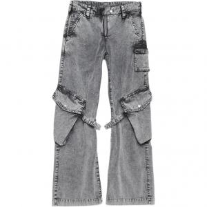 Стрэп детальные карго джинсы Acne Studios, серый