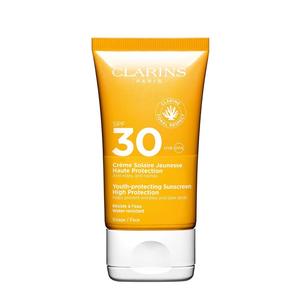 Солнцезащитный крем youth-protecting face sunscreen spf30 Clarins, объем 50 мл.