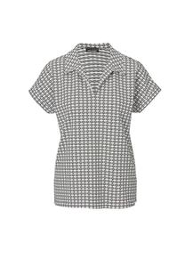 Короткий размер: рубашка с тонким жаккардом Goldner, мультиколор