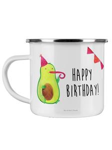 Кофейная кружка с авокадо на день рождения с надписью белого цвета Mr. & Mrs. Panda