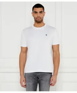 Футболка с засечками Regular fit Calvin Klein Jeans, белый