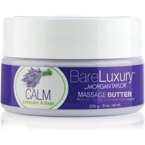 Успокаивающее массажное масло Bareluxury с лавандой и шалфеем, 8 унций, Morgan Taylor