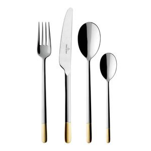 Набор столовых приборов Villeroy & Boch Ella, 24 предмета,  нержавеющая сталь/золотой
