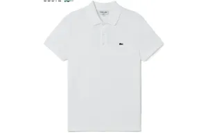 Поло с вышитым логотипом LACOSTE, t01/светло-синий