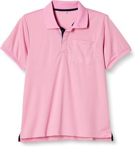 Поло с коротким рукавом Catch R579711, униформа, для медицинских учреждений, женская, мужская, цветовая гамма, размеры M, L, LL, 3L, розовый/темно/синий