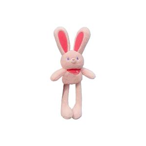 Забавный кролик с оттягивающимися ушками, растягивающаяся плюшевая кукла-брелок Raspberry, высота 30 см BEIKEMIXUE, розовый