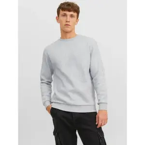 Толстовка Jack & Jones "JJEBRADLEY SWEAT CREW NOOS", серый