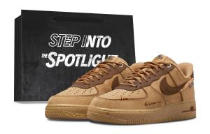 Nike Износостойкие низкие скейтбордные кроссовки Air Force 1, унисекс, коричневый