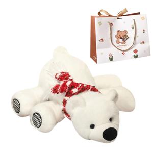 Очаровательные рождественские плюшевые мишки Polar Bear, высота 25см/35см/45см OU DI PIG, красный