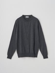 Вязаный кардиган с круглым вырезом и длинными рукавами | A4790 | 24G СОВРЕМЕННЫЙ КРОЙ