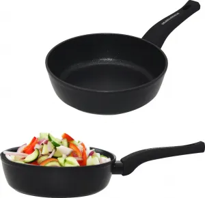 Сковорода с антипригарным покрытием, подходит для газовых и индукционных плит, 24 см, алюминий Silesia Emalia