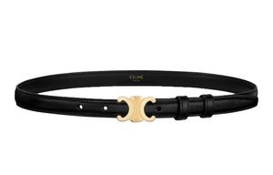 Женский ремень CELINE тонкий, черный
