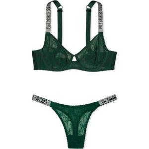 Victoria's Secret Женский комплект нижнего белья dark green