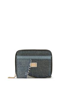 Dolce & Gabbana кошелек в технике пэчворк с логотипом, синий