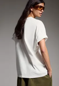 Футболка с коротким рукавом и принтом Bershka, White