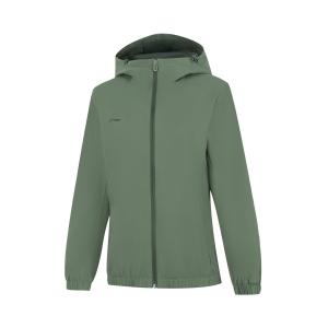Куртка тренч от LiNing Sports Life Collection, женская, серо-зеленая