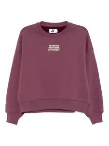 Толстовка с графичным принтом Izzue, фиолетовый