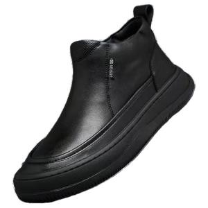 Ботинки мужские Mo Xu, черные без подкладки