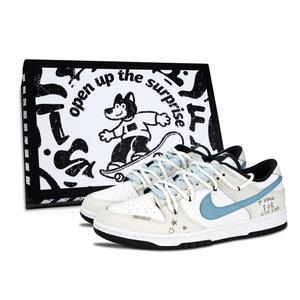 Nike Dunk Black White, Wander Stars устойчивые к истиранию и скольжению низкие кроссовки для скейтбординга Unisex Khaki