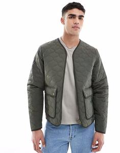 Стеганая куртка Hunter зеленого цвета