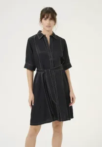 Платье-Рубашка cucenta chaina с контрастным рисунком Culture, Black