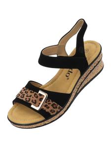 Сандалии на плоской подошве palado, цвет black/leo