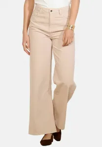Брюки с высокой талией и широкими штанинами Lolaliza, Lt Beige