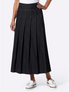 Джинсовая юбка темно-синего цвета Sieh an!