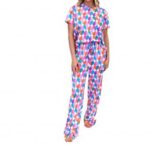 Женский комплект пижамы Sweet Heart с круглым вырезом в розовом цвете Jane Marie