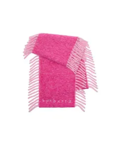 Шарф «Счастливый» из смеси шерсти альпаки Burberry, розовый