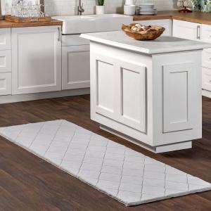 nuLOOM ковер 77 x 244 см Cozy Plush, машинная стирка, нескользящий, мягкий пушистый ворс для гостиной спальни детской комнаты домашний декор, Amy Silver