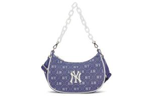 Хлопковая сумка Дамбл, плечевая сумка, женская сумочка, плечевая сумка женская синяя MLB