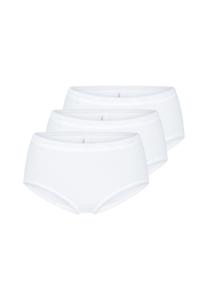 Трусики-миди, 3 пары Basic + sloggi, белый