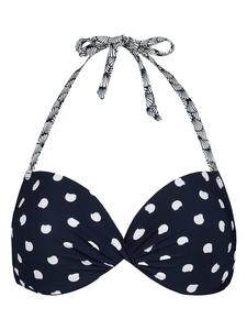 Верх бикини SHORT STORIES, цвет dunkelblau/weiß