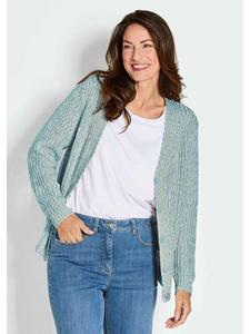 Кардиган GOLDNER, цвет grün/weiß/gemustert