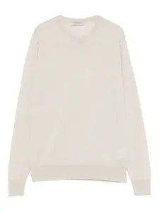 Джемпер с круглым вырезом John Smedley, нейтральный