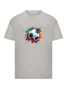 Рубашка F4NT4STIC Bunte Fußball, Mottled Grey
