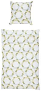Постельное белье J.D. Makosatin Janine, зеленый/белый