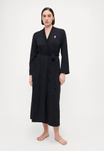 Длинный халат с персиковым оттенком Dkny Intimates, Schwarz