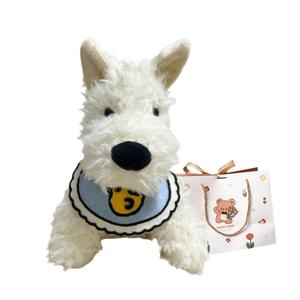 Милый шарф West Highland плюшевая кукла высота 20cm/25cm/35cm OU DI PIG