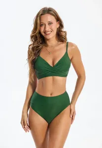 Стильный комплект бикини с запахом Cupshe, Evergreen