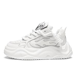 Skate park Низкие пухлые скейтерские кроссовки унисекс белые, цвет White